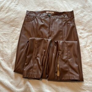 Women’s faux leather jeans size 28